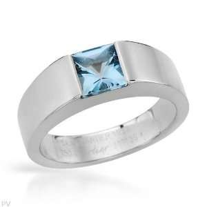   Cartier 1.00.Ctw Aquamarine 18K Gold Ring   Size 7 CARTIER Jewelry