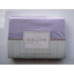  Kids Line Jersey Knit Bassinet Fitted Sheet, Lilac Baby