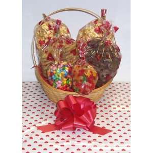Scotts Cakes Large Steamy Lips Valentine Basket Handle Heart Wrapping 