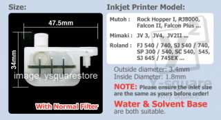 4x Solvent/Water Ink Printer Standard Damper Mutoh Epson, Roland 
