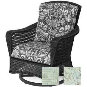Lloyd Flanders Grand Traverse Bisque Finish Swivel Glider With Toulon 
