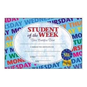   Student of the Week  Set of 25 8.5 X 5.5 Certificates