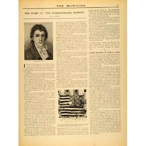 1907 Article Browne Star Spangled Banner Francis S. Key   Original 
