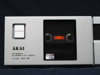 Akai GX 9 Stereo Cassette Deck Silver Japanese Version  