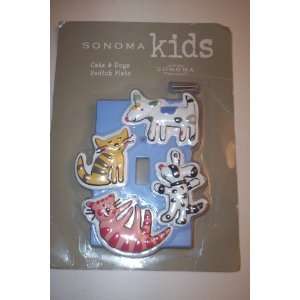  Sonoma Kids Cats & Dogs Switch Plate 