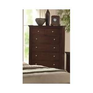  Beautiful Solid Wood Chest in Dark Brown Finish Pds F40568 