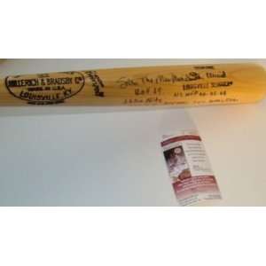  Stan Musial Autographed Baseball Bat   The Man 7 