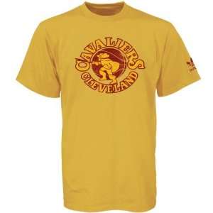   adidas Cleveland Cavaliers Gold Retro Logo T shirt