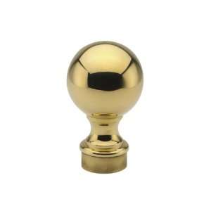  Decorative Ball Finial in Solid Brass for 2 Tubing