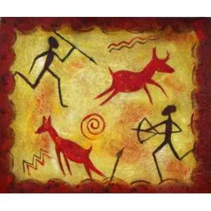 Cave Painting Oil Painting on Canvas Hand Made Replica Finest Quality 