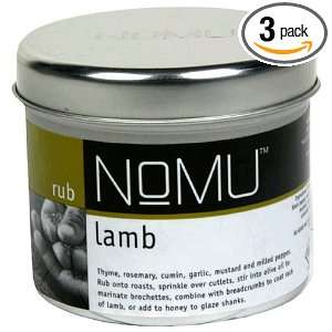 NoMU Rub,┐Lamb Rub, 3.5 Ounce Tin (Pack of 3)  Grocery 