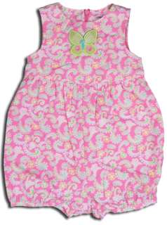 NWT Gymboree Palm Springs 2006 Pink Paisley Romper 3T  