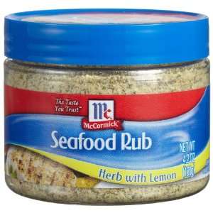 Mccormick Seafood Rub, Herb with Lemon, 4.2 Ounce Canister (Pack of 6 