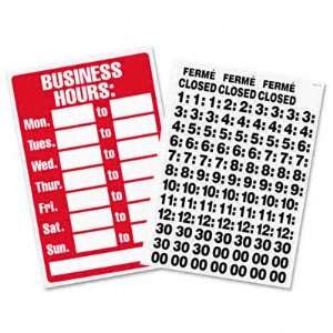  Headline Signs® Business Hours Sign with Vinyl Characters 