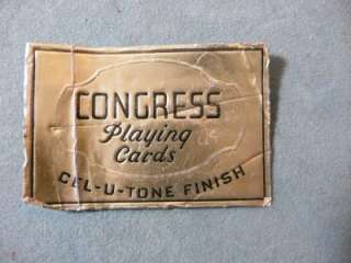 Congress Cel U Tone Playing cards Vintage spode ducks in package rare 