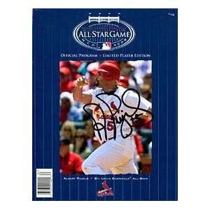 Albert Pujols Autographed 2008 All Star Game Program 