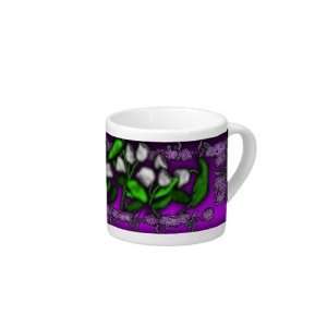  Lily of the Valley and Blackberry Espresso Cup Set