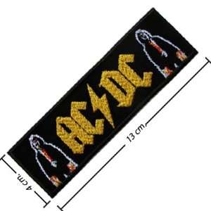  3pcs Ac Dc Music Band Logo I Embroidered Iron on Patches 