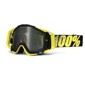  100% Racecraft Goggles   Black/Yellow/Smoke Automotive