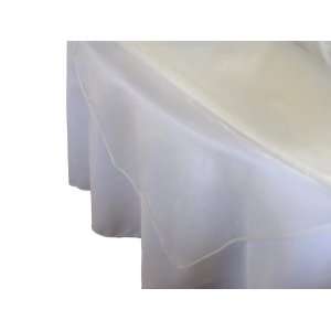  60 x 60 Square Ivory Overlay (Organza) 