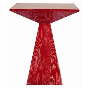  Arteriors Home Nate Red Limed Oak End Table Patio, Lawn 