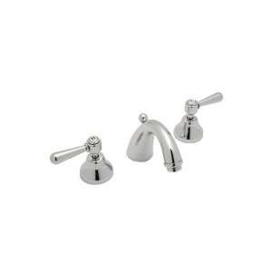  Rohl Verona C Spout Widespread Lavatory Facet with Cross 