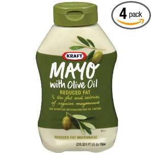 Kraft Mayonnaise with Olive Oil,22 Ounce Squeeze Bottles (Pack of 4 