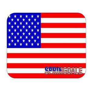  US Flag   Springdale, Arkansas (AR) Mouse Pad Everything 