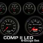 gauge set electric speedo white backlight sport comp c2
