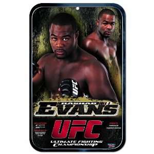  UFC Mixed Martial Arts Rashad Evans 11 by 17 inch Locker 