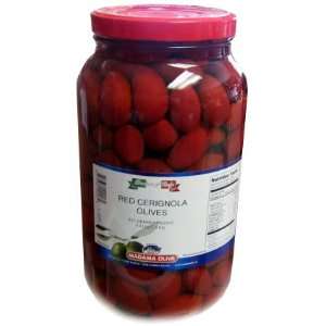 Red Cerignola Olives, 4.2 lbs Grocery & Gourmet Food