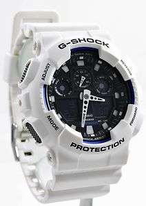 Casio G Shock XL White Black X Large Watch GA100B 7A NEW  