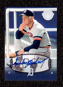   Legends Timeless Teams  Sparky Anderson   Autograph Tigers sp  