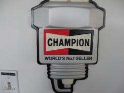 CHAMPION SPARK PLUG ADVERTISING THERMOMETER SIGN  
