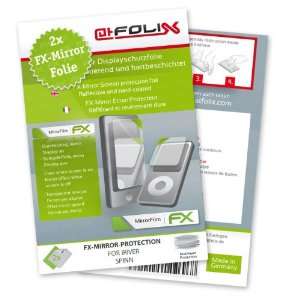  2 x atFoliX FX Mirror Stylish screen protector for IRiver Spinn 