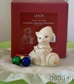 Lenox Christmas Lights Delight Cat Kitten & Decoration  