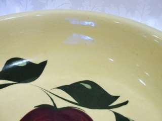   Ware Pottery Apple Pattern large SPAGHETTI Seving Bowl 3 Leaf  
