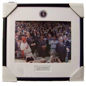  Framed President Nixon 1969 First Pitch