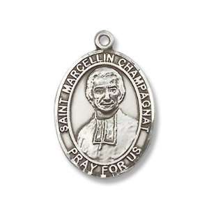 St. Marcellin Champagnat Sterling Silver Medal with 18 Sterling Chain 
