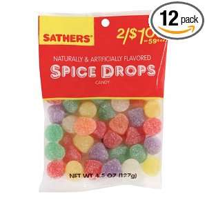 Sathers 2/$2 Spice Drops, 10 Ounces (Pack Of 12)  Grocery 