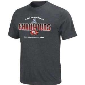   Dark Grey 2011 NFC Conference Champions Classic Charcoal III T Shirt
