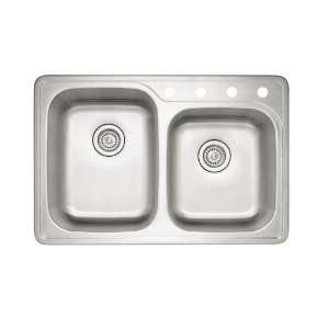 Blanco 441267 Spex II 1.75 Double Bowl Kitchen Sink, Stainless Steel