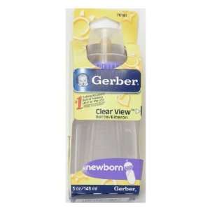  Gerber 5 oz. Clear View Reusable Feeding Bottle   purple 