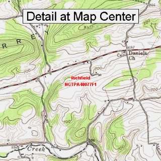  USGS Topographic Quadrangle Map   Richfield, Pennsylvania 
