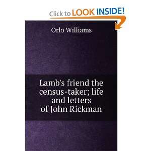  Life and letters of John Rickman Orlo Williams Books