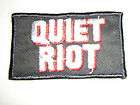 Quiet Riot logo Iron On Patch Vintage new cond.Wt/red trim