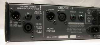 Trace Elliot PPA1200 Power Amplifier Stereo Bass PA  