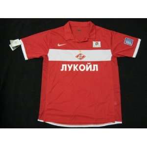  08 09 SPARTAK MOSCOU HOME JERSEY + FREE SHORT (SIZE L 