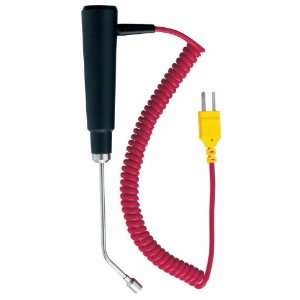 Thermocouple type K Grill Surface Food probe, with 45° crank,  58 to 