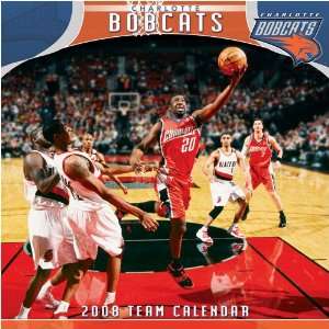   CHARLOTTE BOBCATS 2008 NBA Monthly 12 X 12 WALL CALENDAR Sports